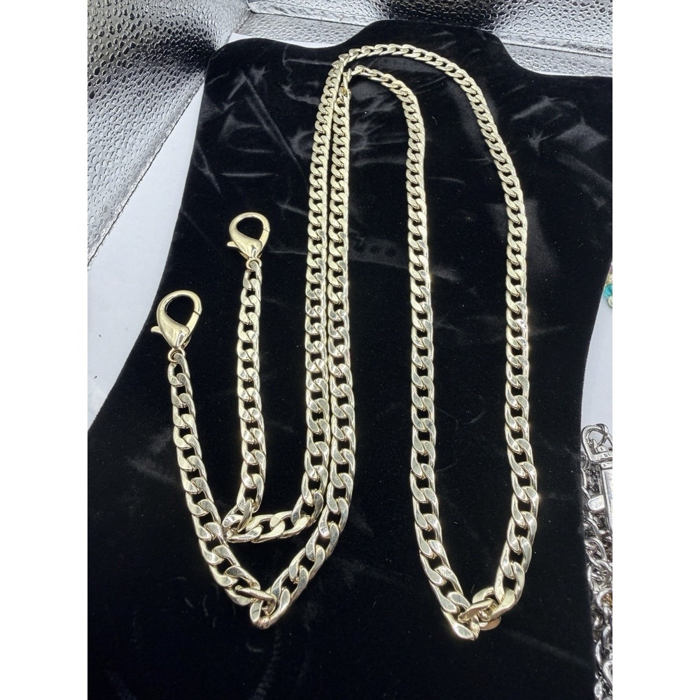 Purse Chain Strap Gold Handle Shoulder Crossbody Handbag Metal Replacement 48"